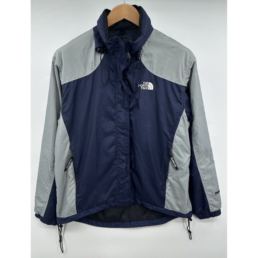 Vintage The North Face Windbreaker Jacket Women's L Blue Hydrenaline Zip Hood